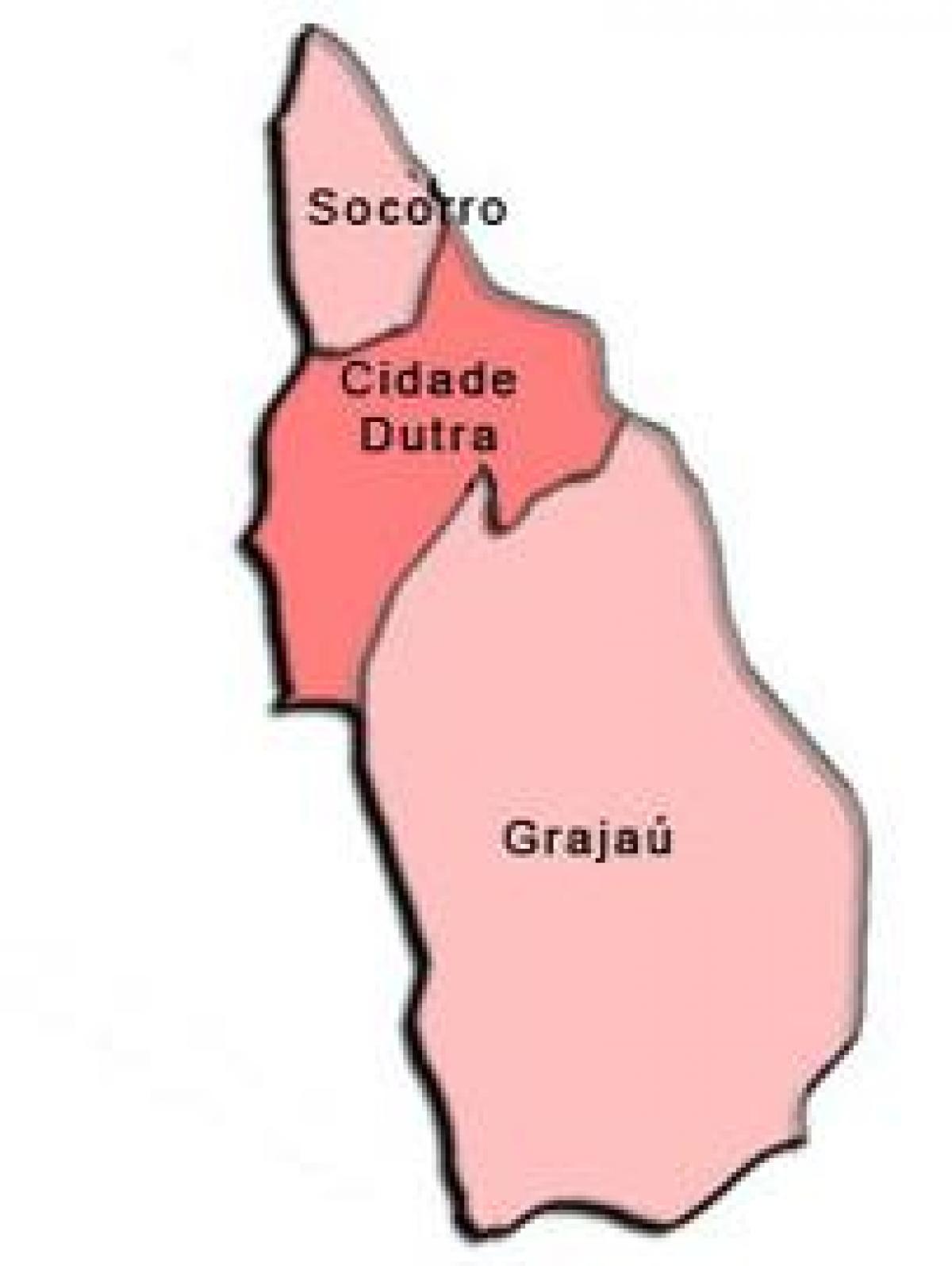 Carte Capela do Socorro sous-préfecture