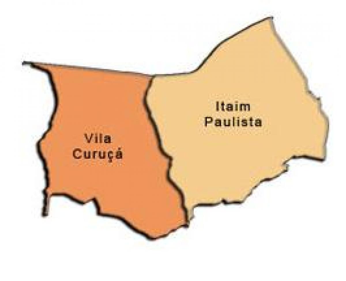 Carte Itaim Paulista - Vila Curuçá sous-préfecture