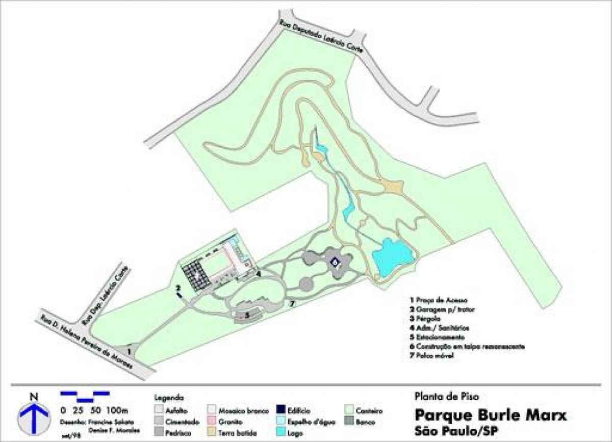 Carte parc Burle Marx