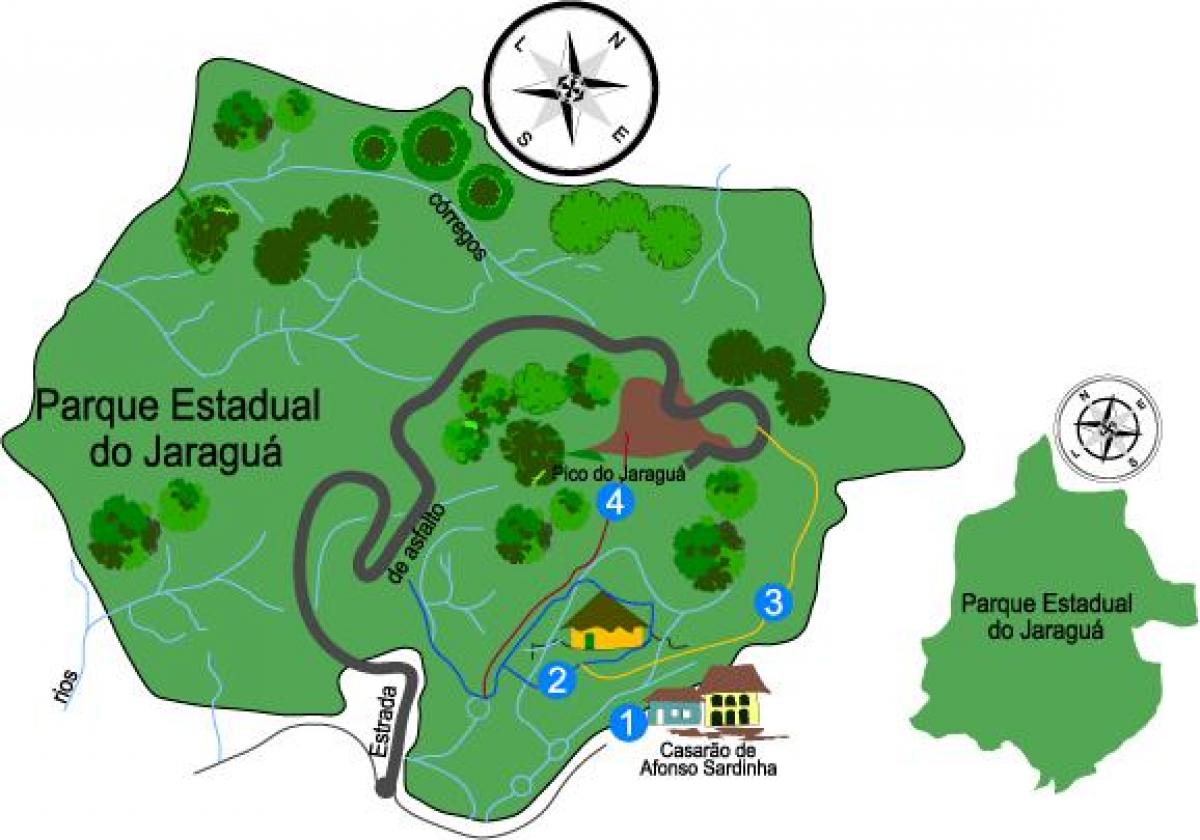 Carte parc Jaraguá