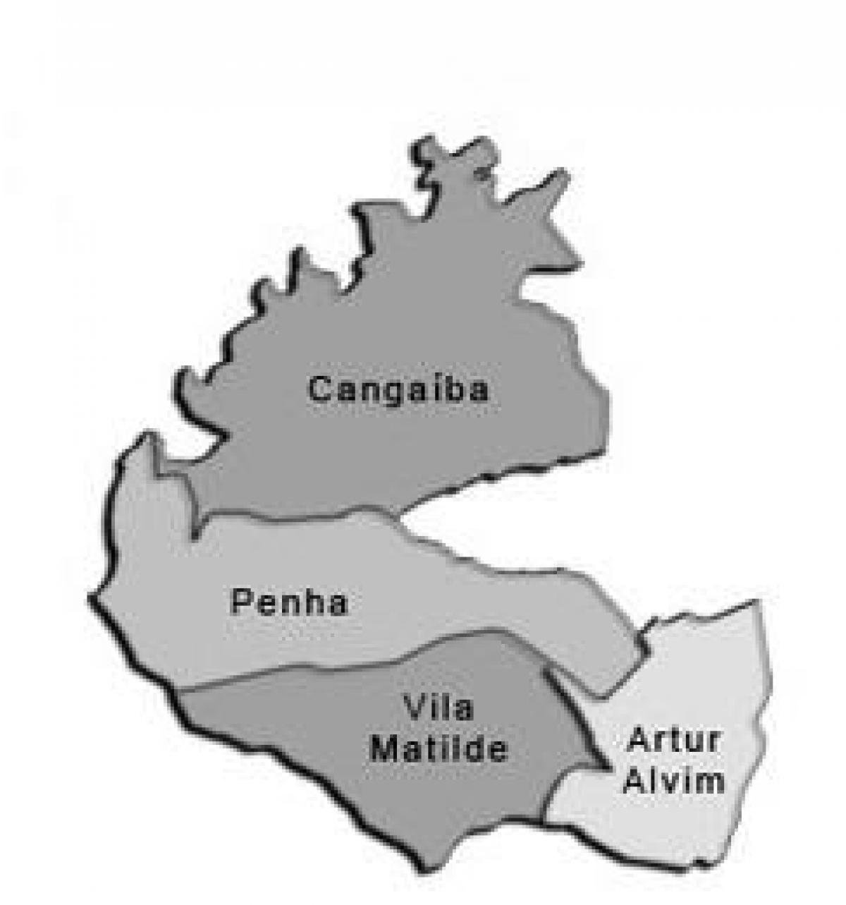 Carte Penha sous-préfecture