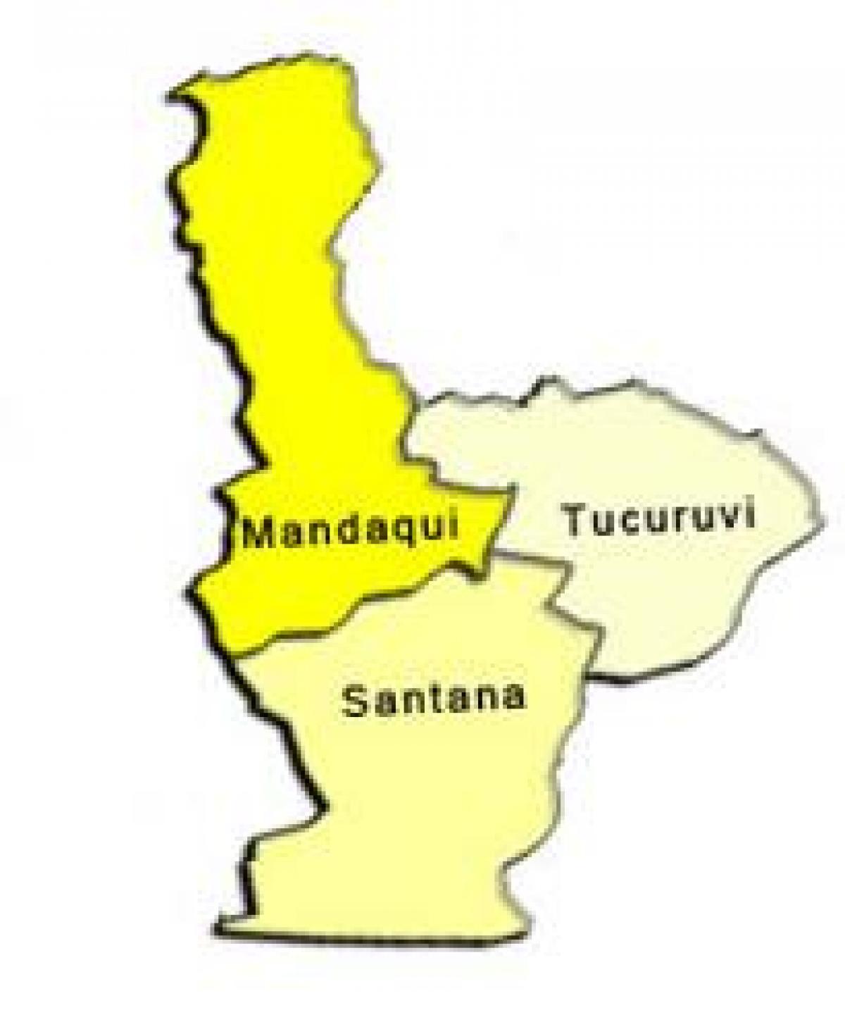 Carte Santana sous-préfecture