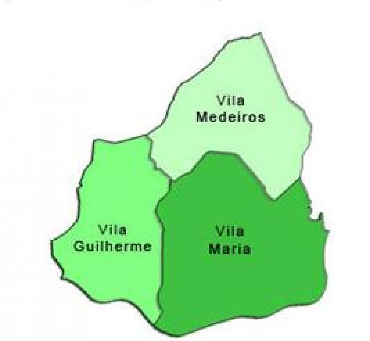 Carte Vila Maria sous-préfecture