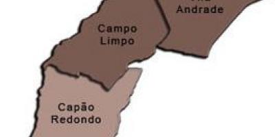 Carte de Campo Limpo sous-préfecture