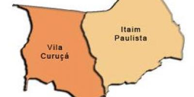 Carte de l'Itaim Paulista - Vila Curuçá sous-préfecture