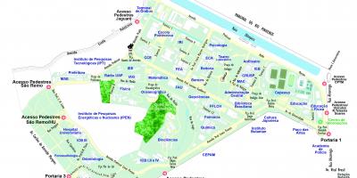 Carte de l'université de São Paulo - USP