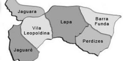 Carte de la Lapa sous-préfecture