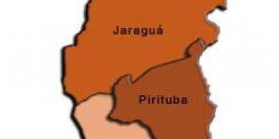 Carte de la Pirituba-Jaraguá sous-préfecture