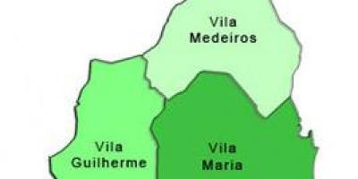 Carte de la Vila Maria sous-préfecture