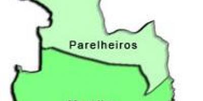 Carte de Parelheiros sous-préfecture