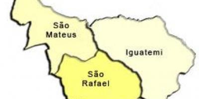 Carte de São Mateus sous-préfecture