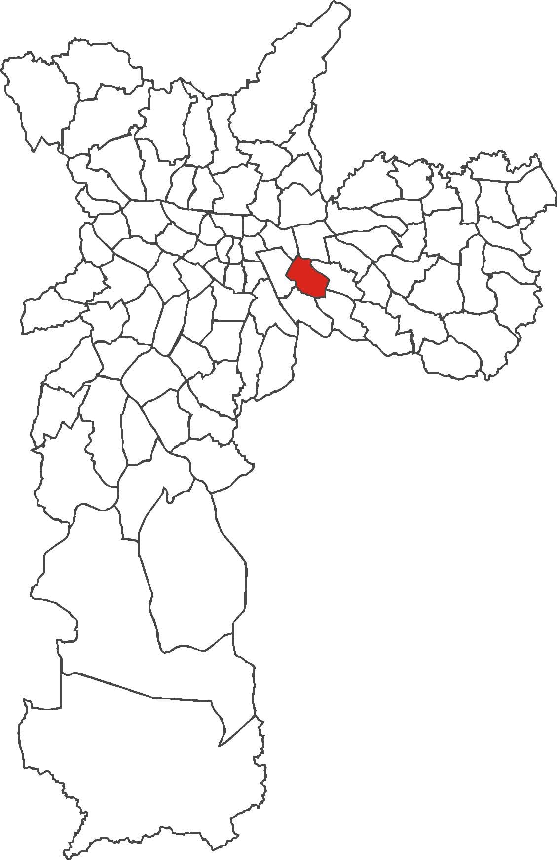 Carte Água Rasa quartier