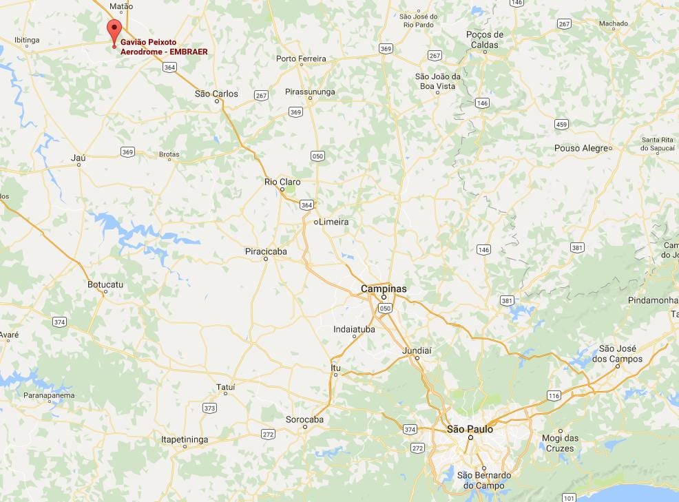 Carte aérodrome Gavião Peixoto