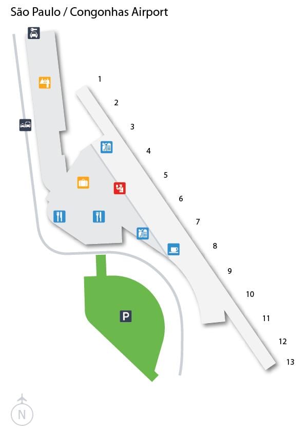 Carte aéroport CGH