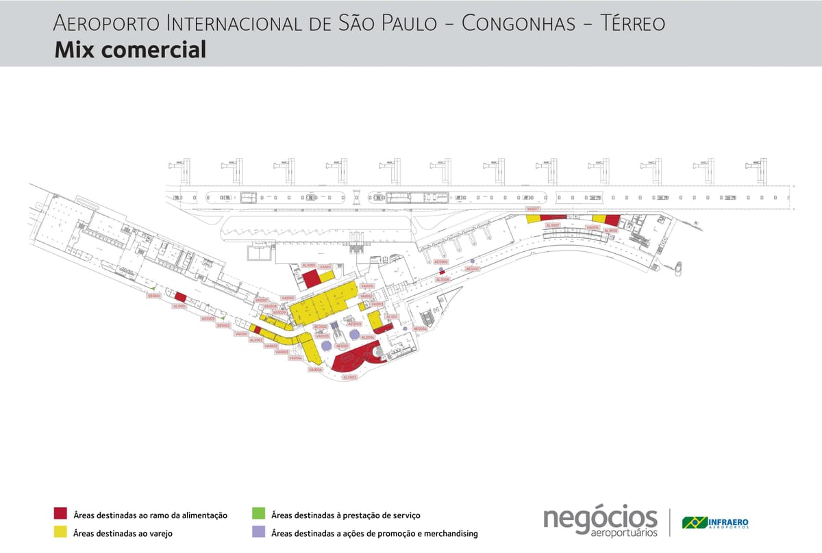 Carte aéroport Congonhas - terminal