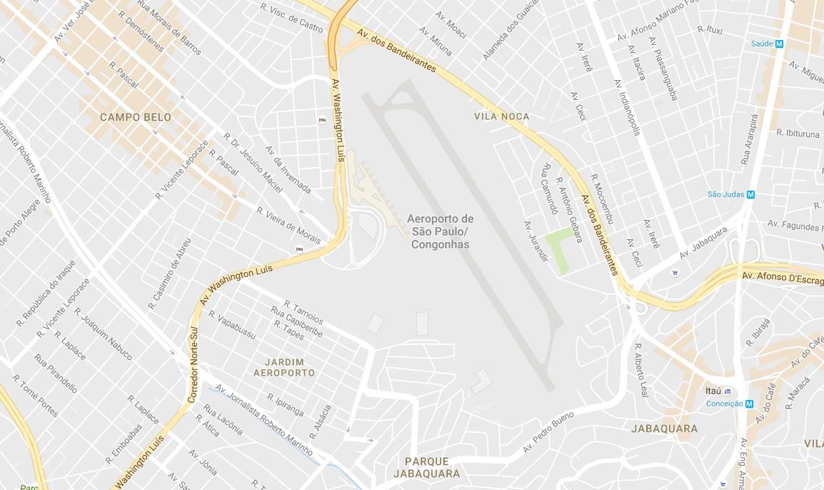 Carte aéroport Congonhas