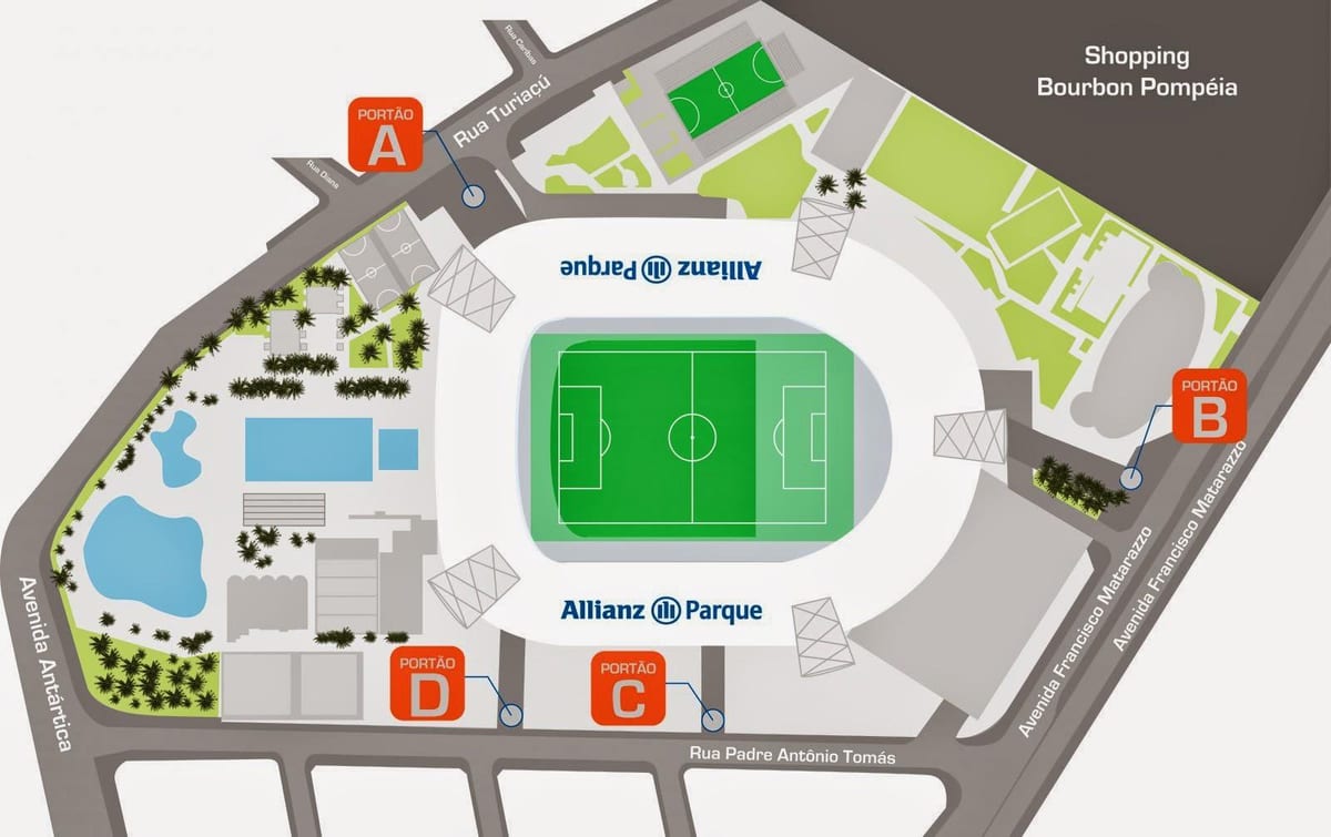 Carte Allianz Parque São Paulo