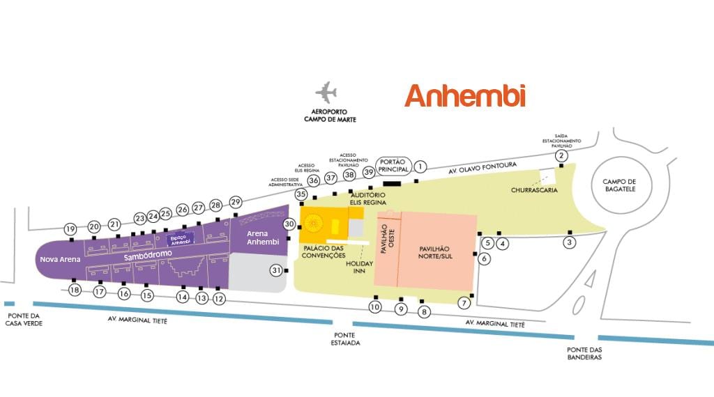 Carte Anhembi São Paulo