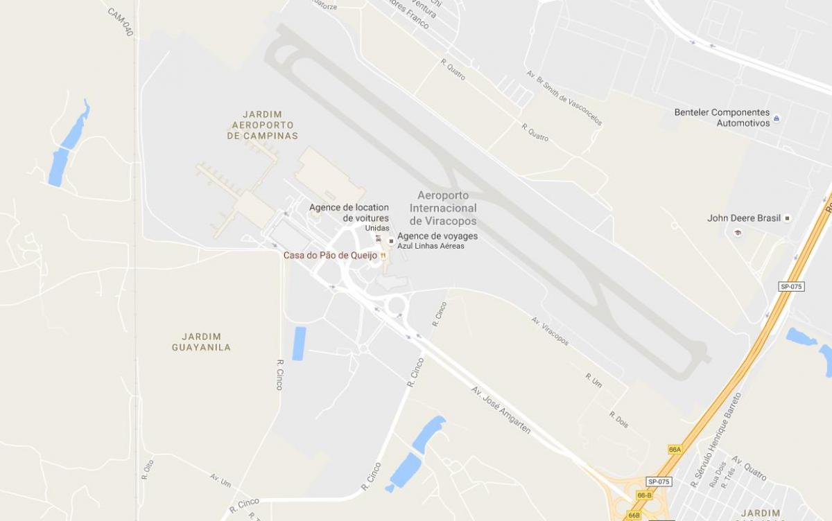 Carte aéroport VCP - Campinas