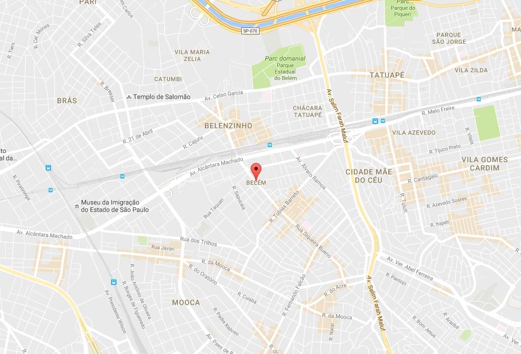 Carte Belém São Paulo