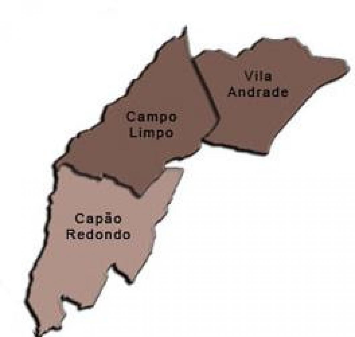 Carte Campo Limpo sous-préfecture