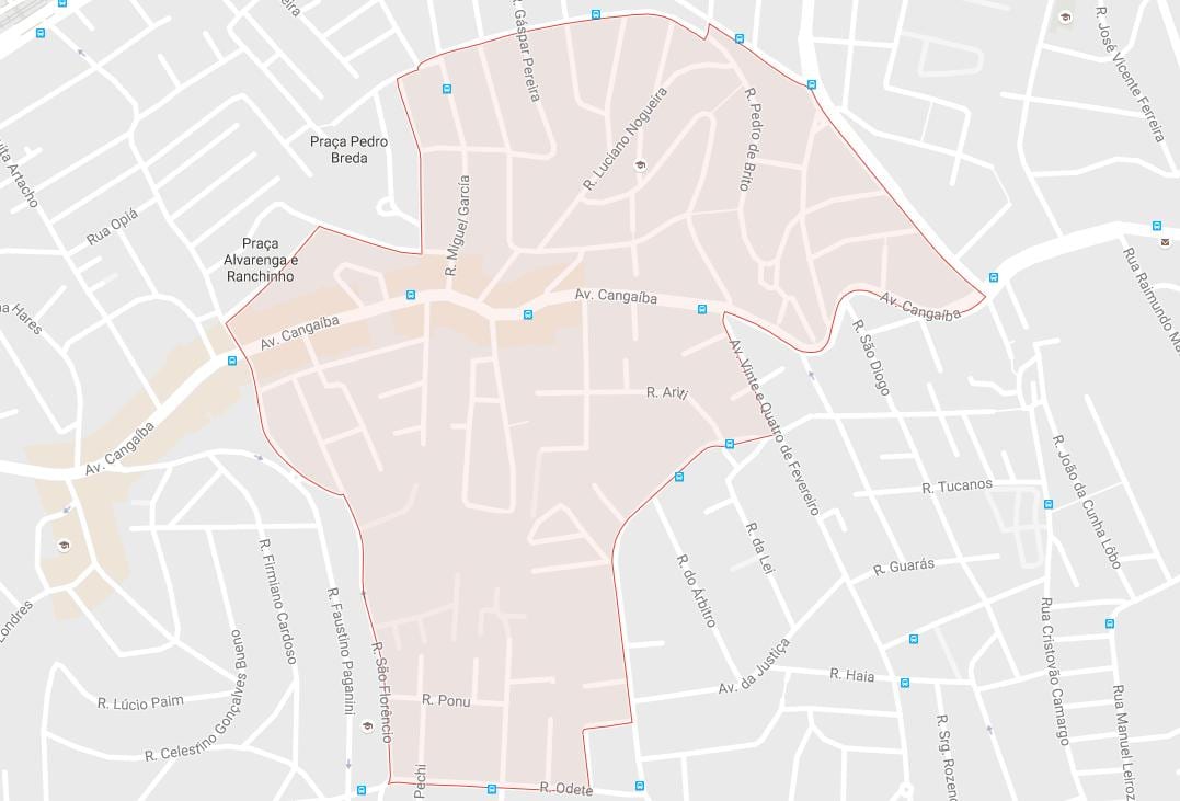 Carte Cangaíba São Paulo