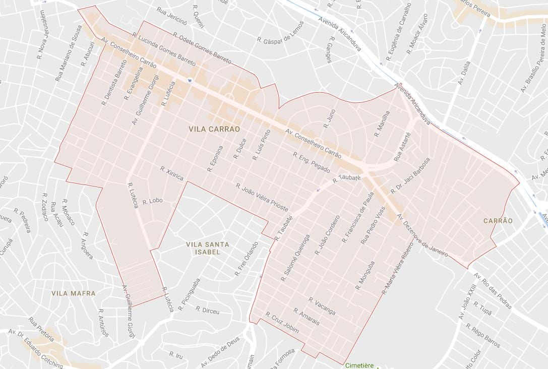 Carte Carrão São Paulo