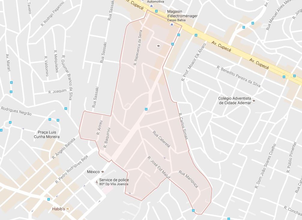 Carte Cidade Ademar São Paulo