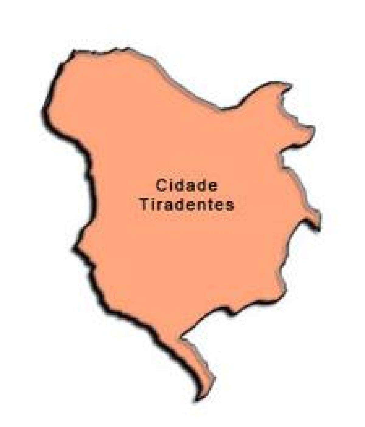 Carte Cidade Tiradentes sous-préfecture