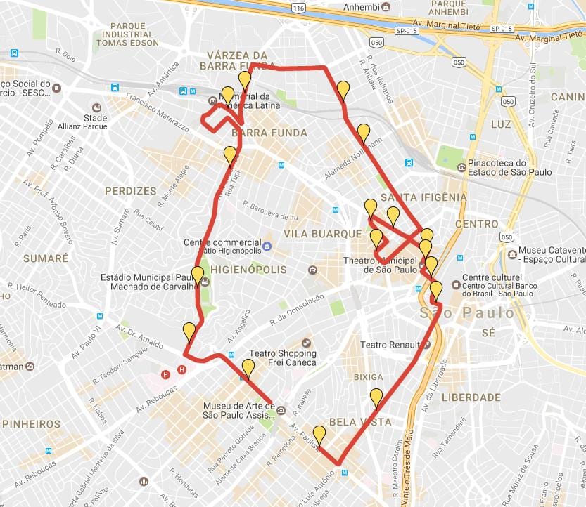 Carte Corrida Internacional São Silvestre