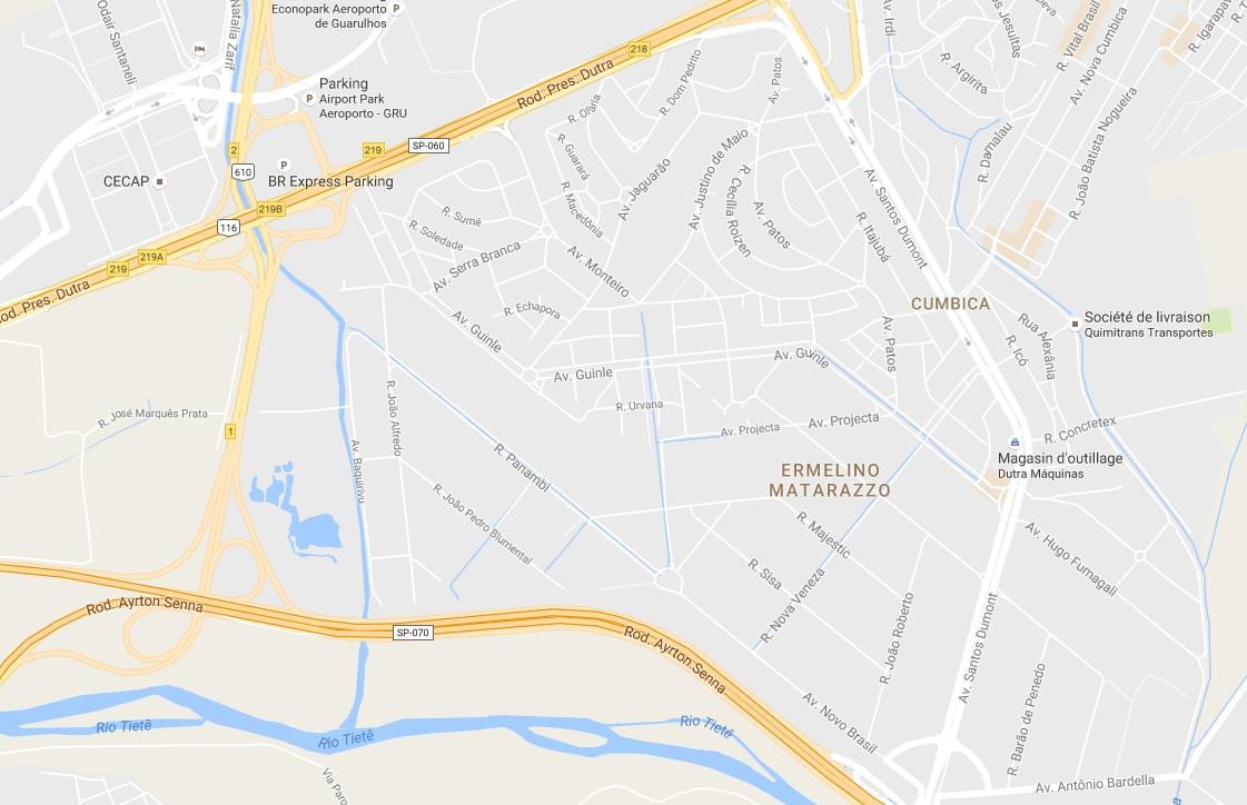 Carte Ermelino Matarazzo São Paulo
