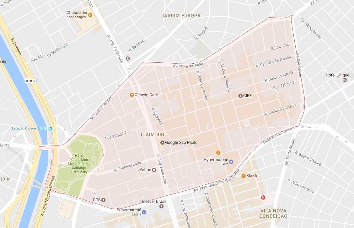 Carte Itaim Bibi São Paulo