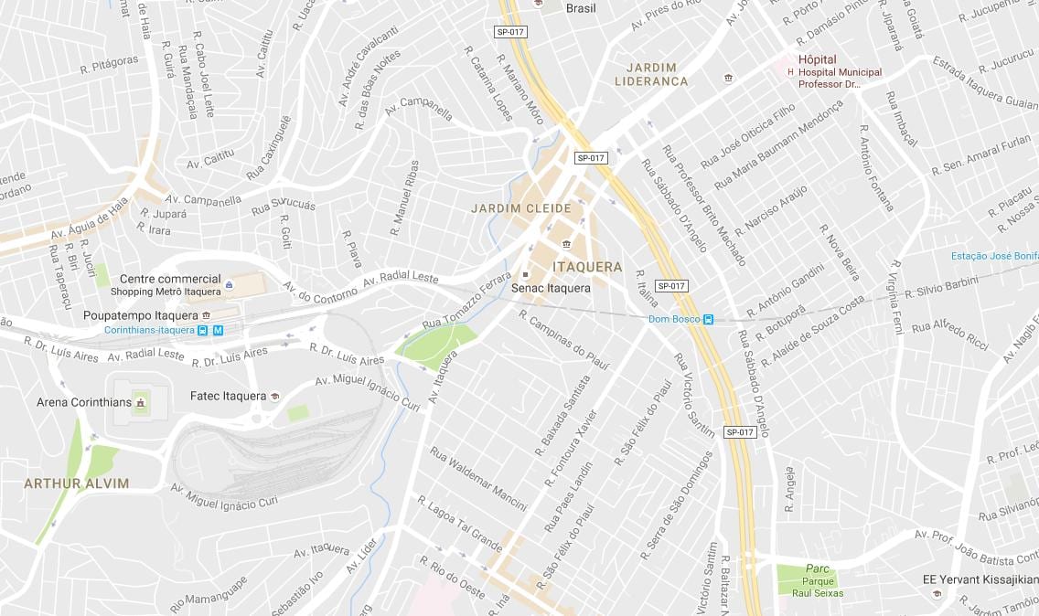 Carte Itaquera São Paulo