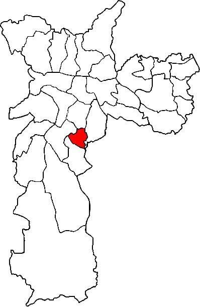 Carte Jabaquara sous-préfecture São Paulo