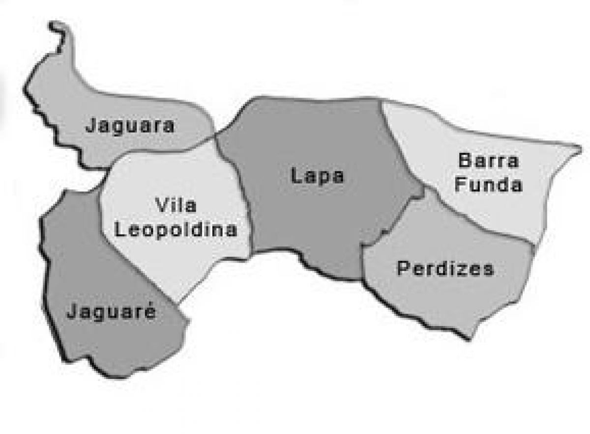 Carte Lapa sous-préfecture