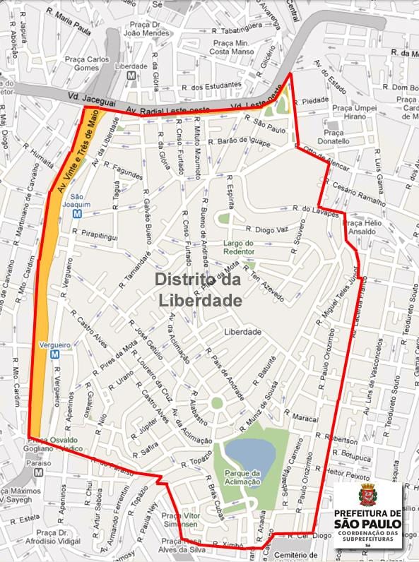 Carte Liberdade São Paulo