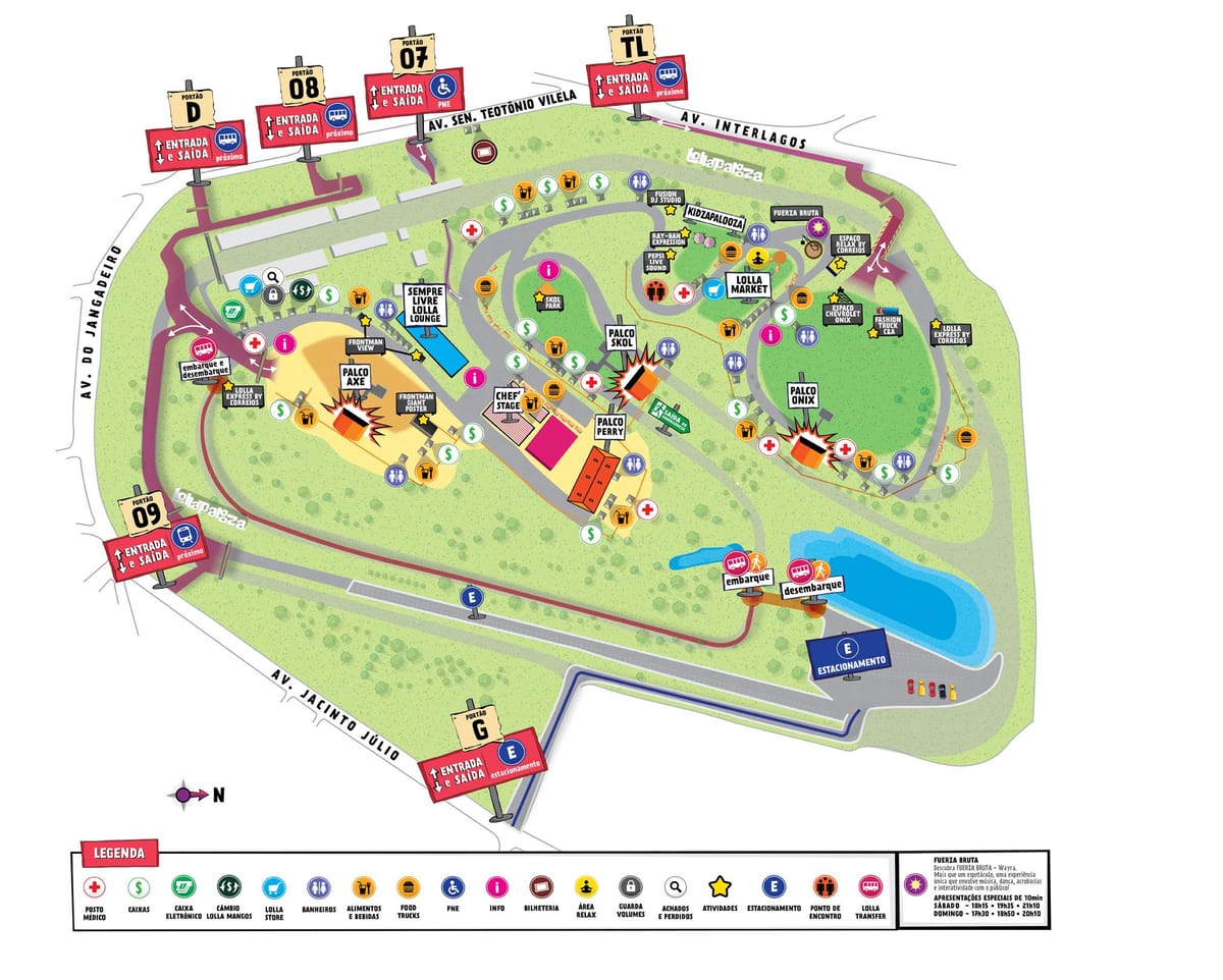 Carte lollapalooza São Paulo