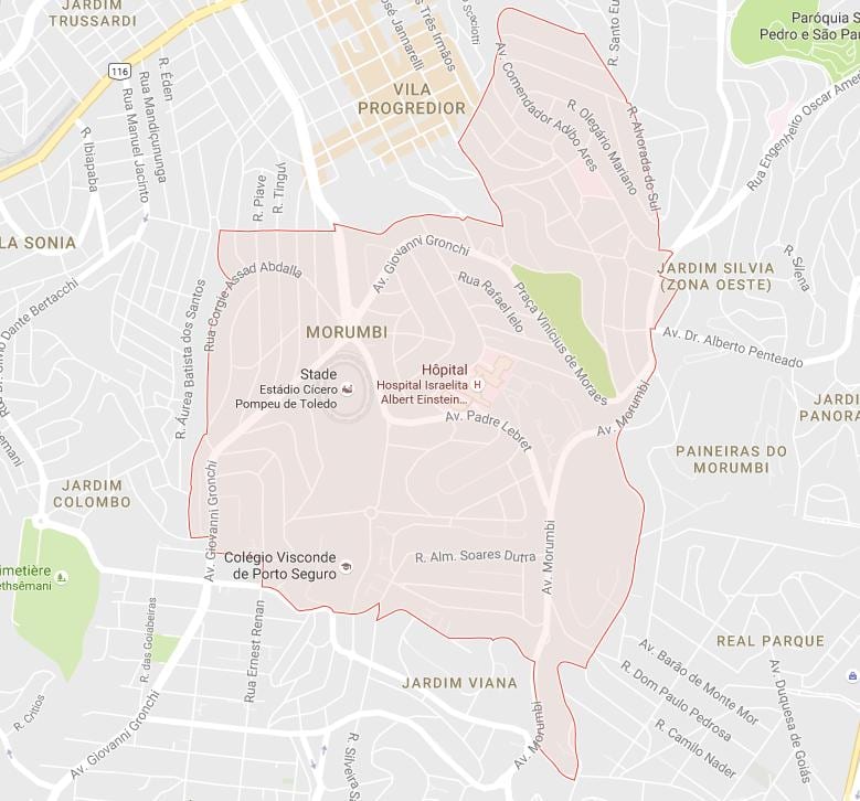 Carte Morumbi São Paulo