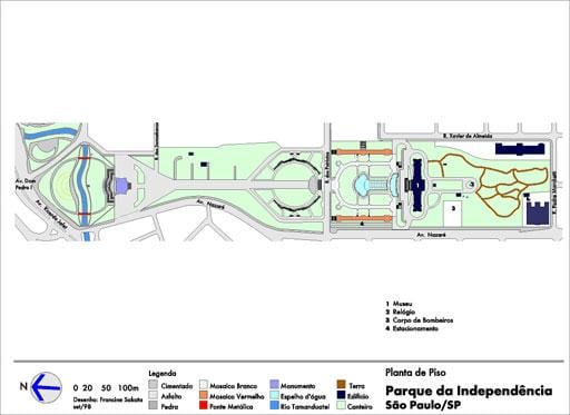 Carte parc Independência São Paulo