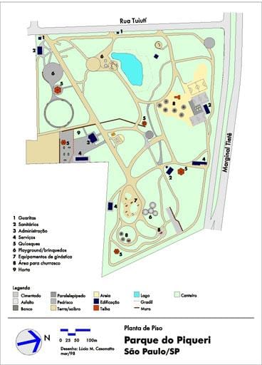 Carte parc Piqueri São Paulo