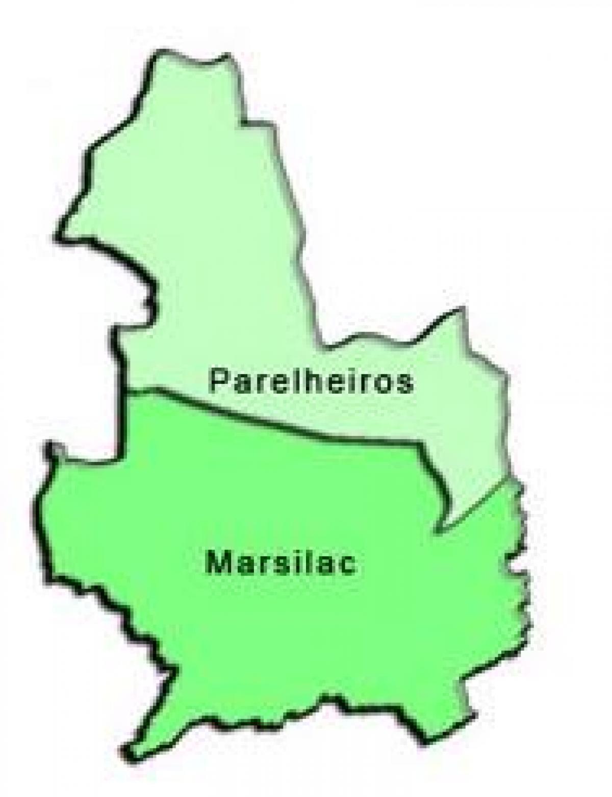 Carte Parelheiros sous-préfecture