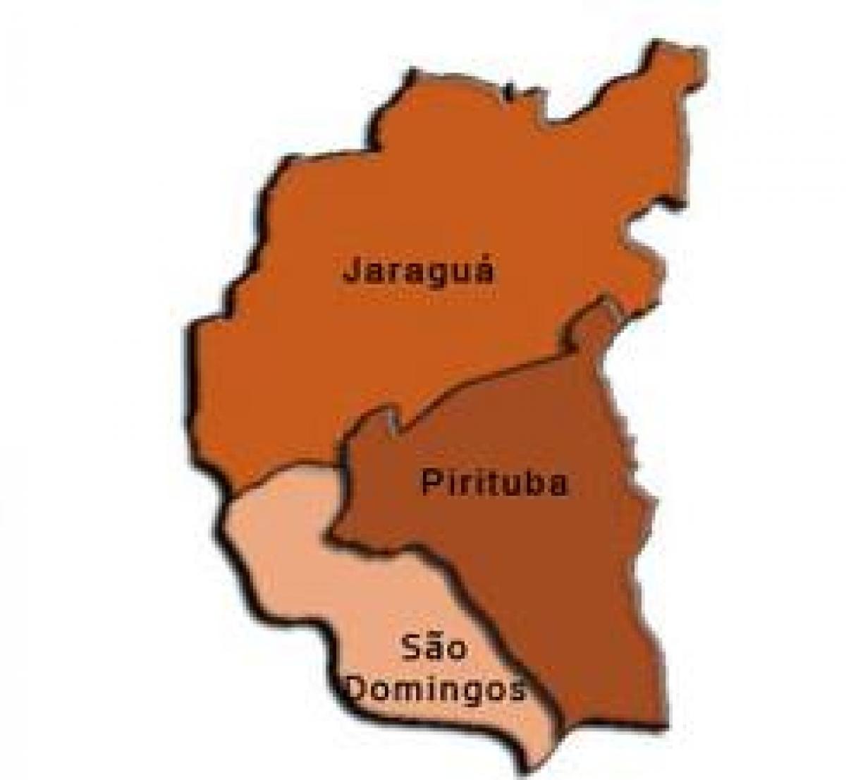 Carte Pirituba-Jaraguá sous-préfecture