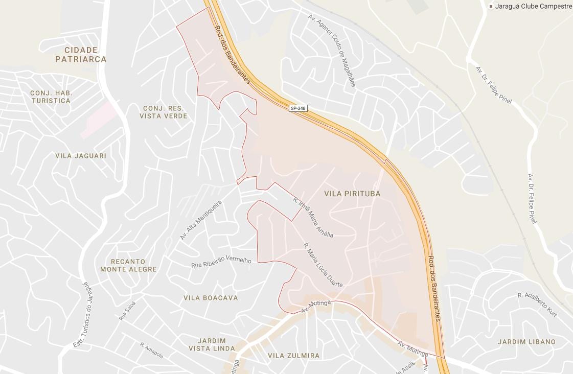 Carte Pirituba São Paulo