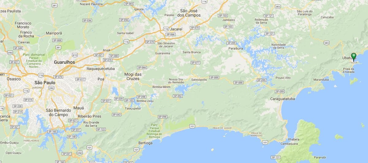 Carte plage Itaguá