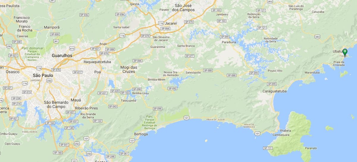 Carte plage Tenório