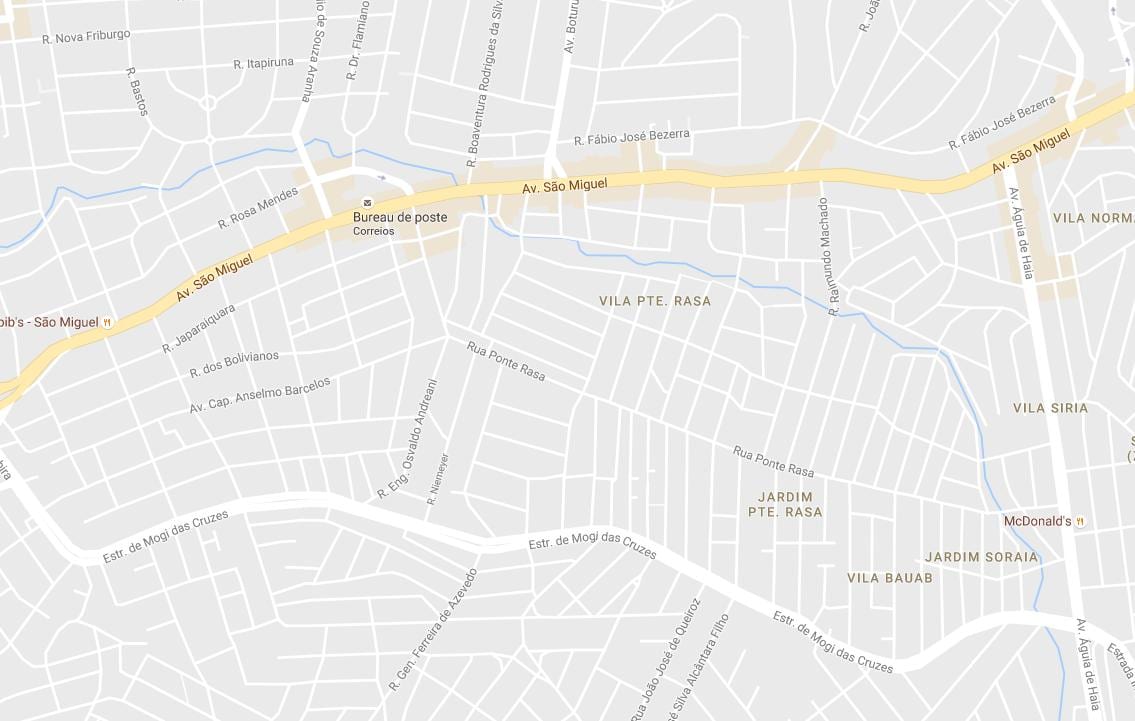 Carte Ponte Rasa São Paulo