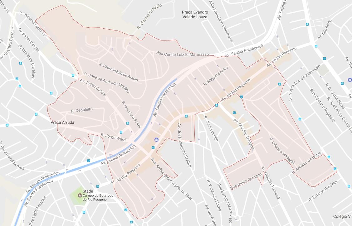 Carte Rio Pequeno São Paulo