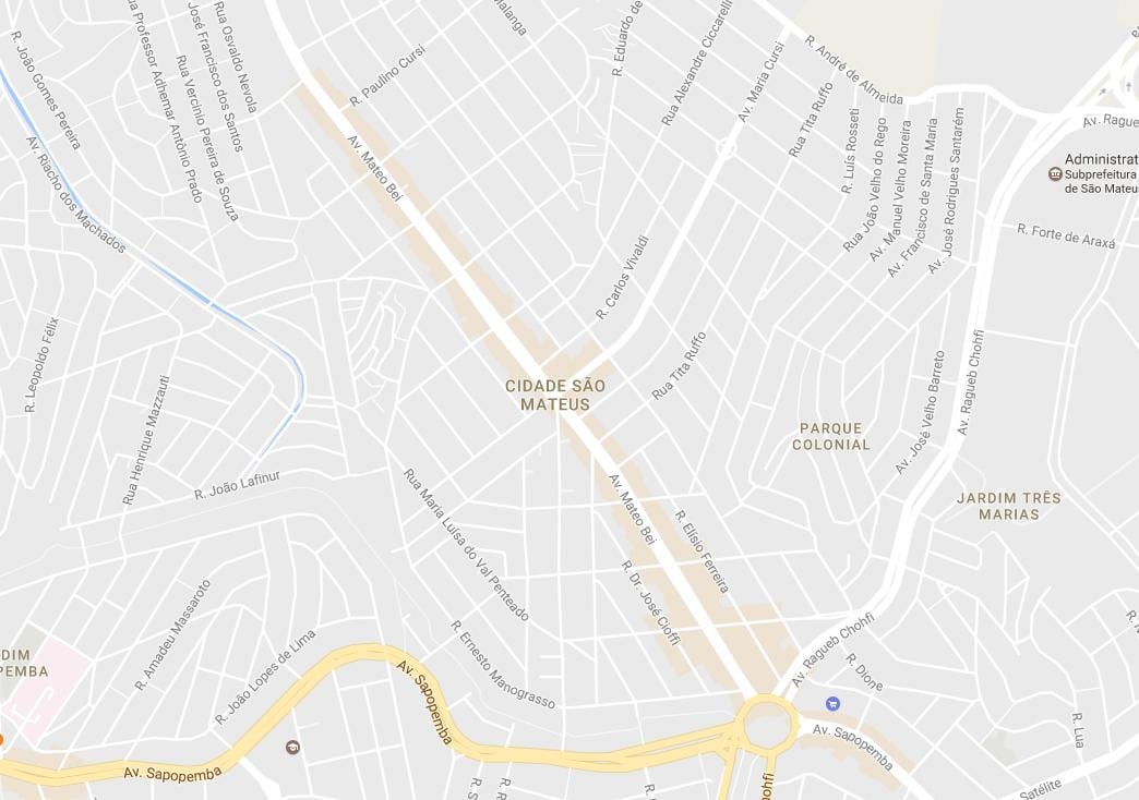 Carte São Mateus São Paulo