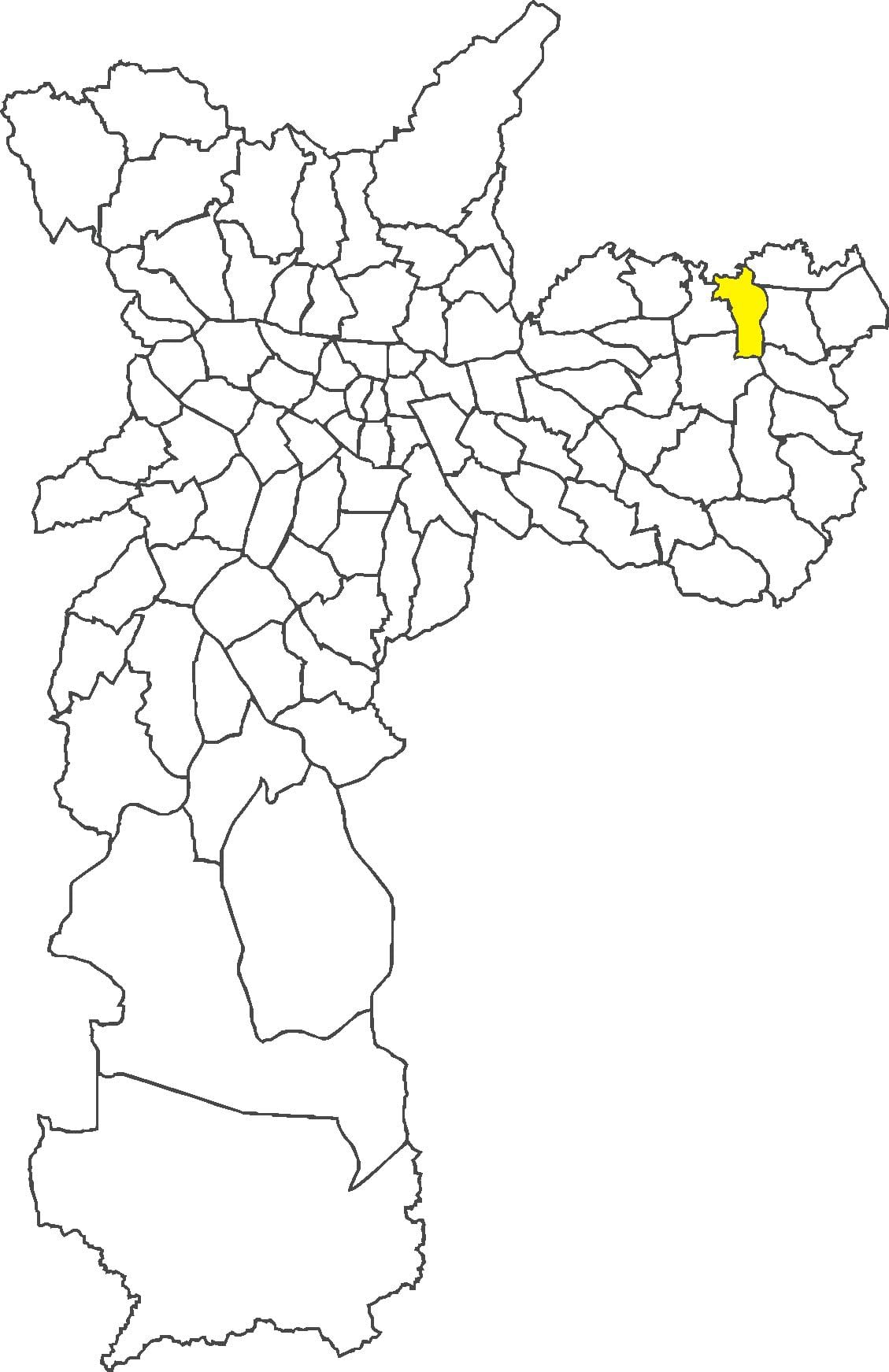 Carte São Miguel Paulista quartier