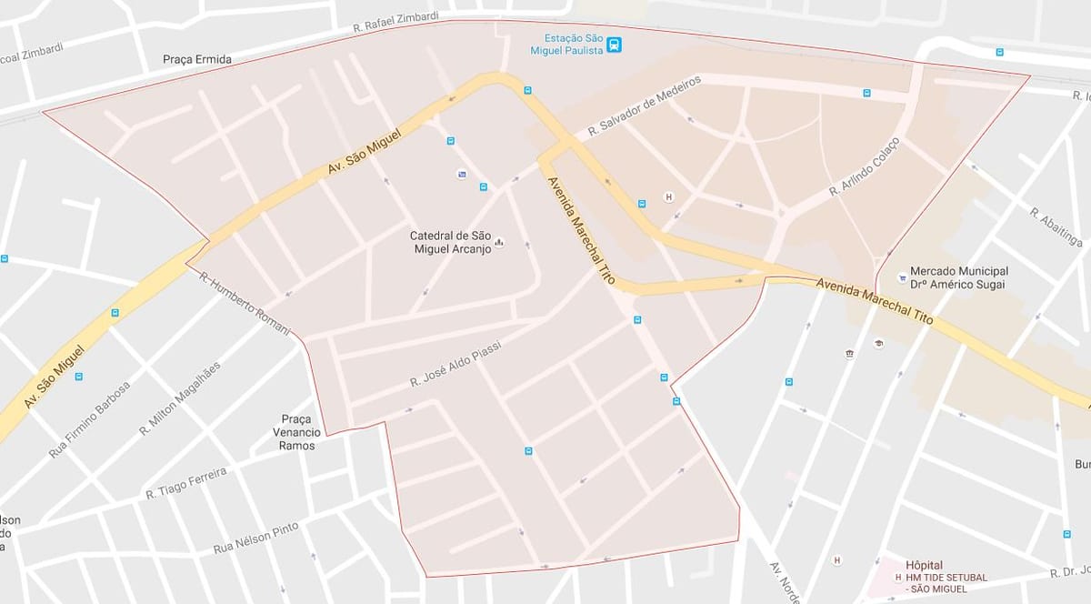 Carte São Miguel Paulista São Paulo